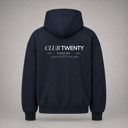 Oversized Zipper - Navy
