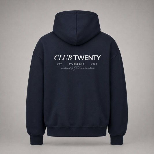 Oversized Zipper - Navy