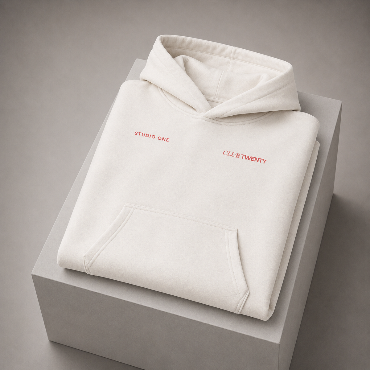Oversized Hoodie - Red Label - Weiss